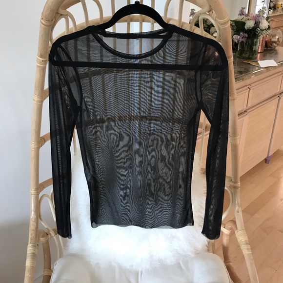 Zara Tops - Zara Sheer Black Top